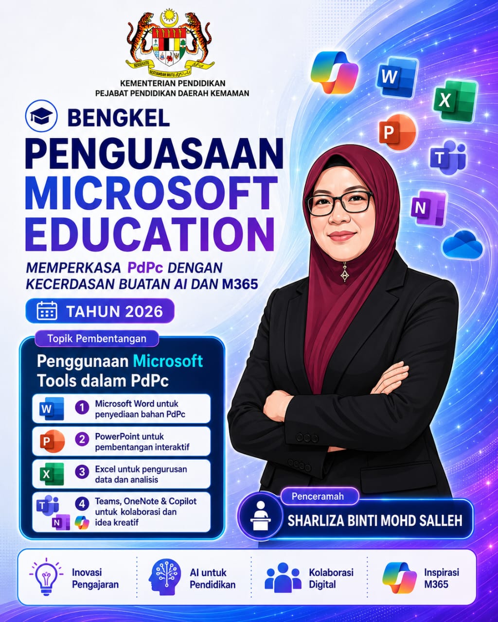 Bahan visual pencalonan guru SK Ayer Puteh untuk MEEE
